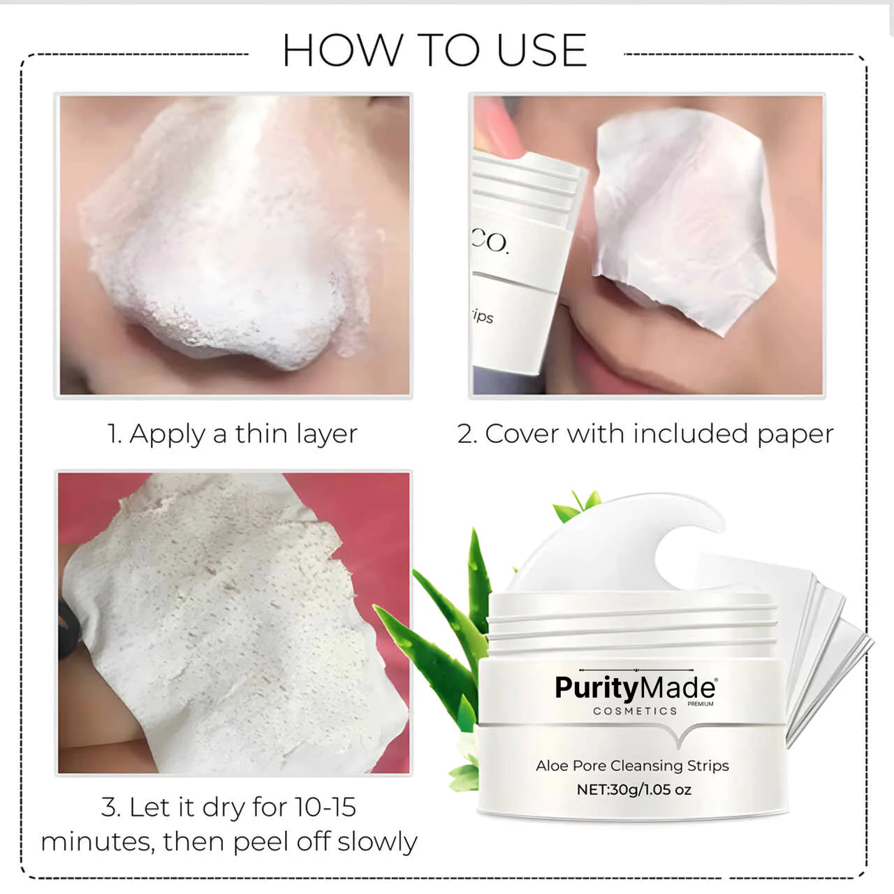 PurityMade | Aloe Pore Strips Cleansing Set
